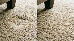 Vtlačky na koberci zmiznú ako mávnutím čarovného prútika: lacný spôsob obnovy podlahovej krytiny