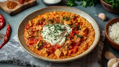 Jednoduchá večera v pracovný deň: pečená kuracia prsia s paprikou a ryžou.